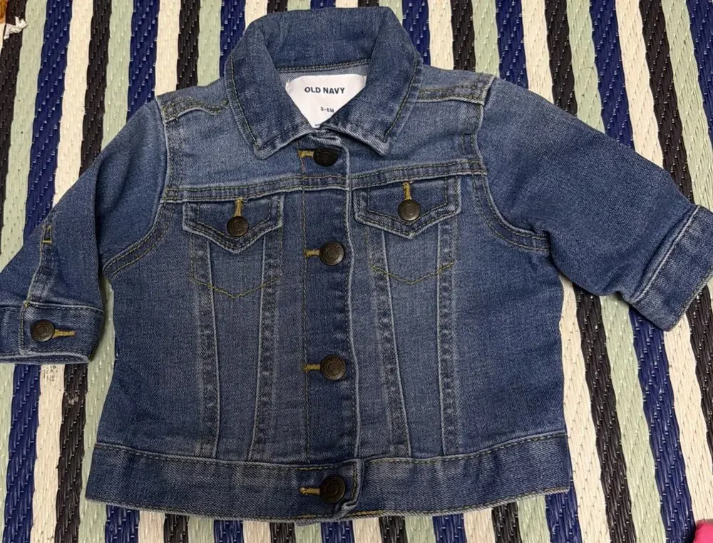 Old Navy Jean Jacket Classic Denim Sz: 3-6 Months UNISEX BABY